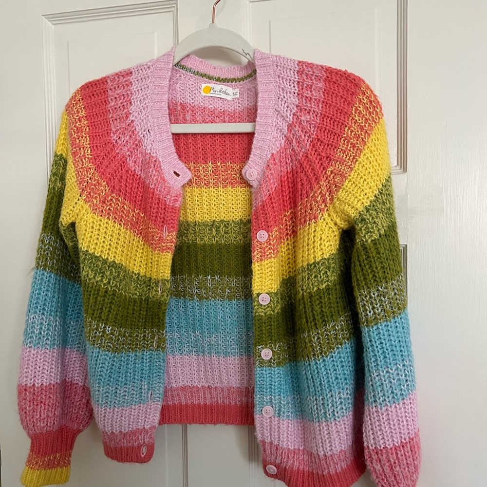 Mini Boden Colorful Cardigan, size 11-12